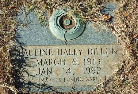 DILLON, PAULINE HALEY - Forsyth County, North Carolina | PAULINE HALEY DILLON - North Carolina Gravestone Photos