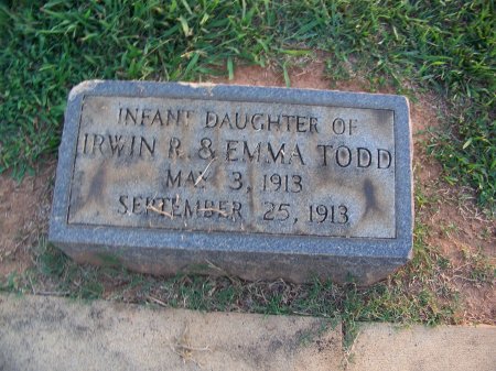 TODD, INFANT DAUGHTER - Mecklenburg County, North Carolina | INFANT DAUGHTER TODD - North Carolina Gravestone Photos